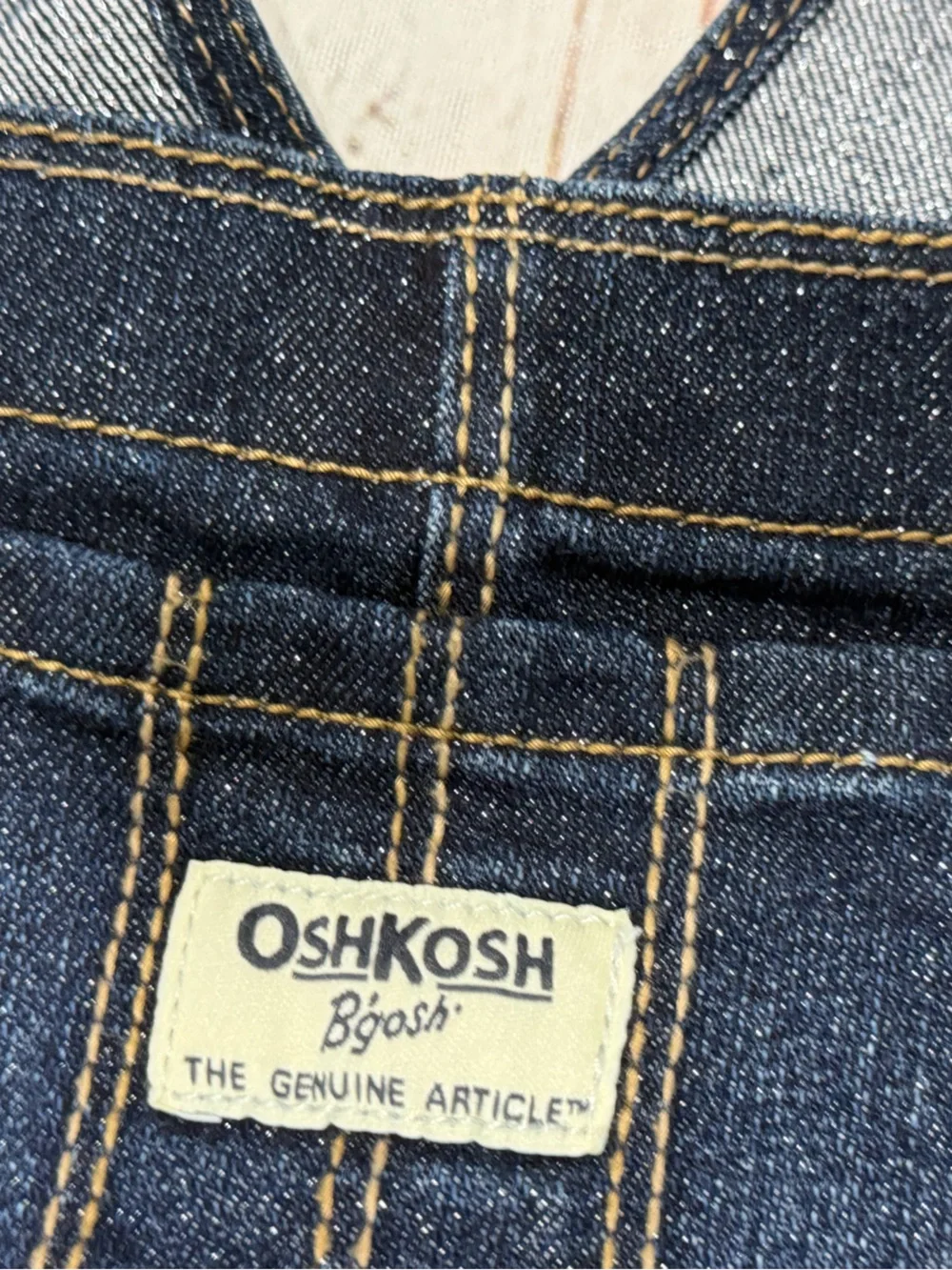 Oshkosh B'Gosh Blue Denim Overalls Size 24 Months New Kid Jeans